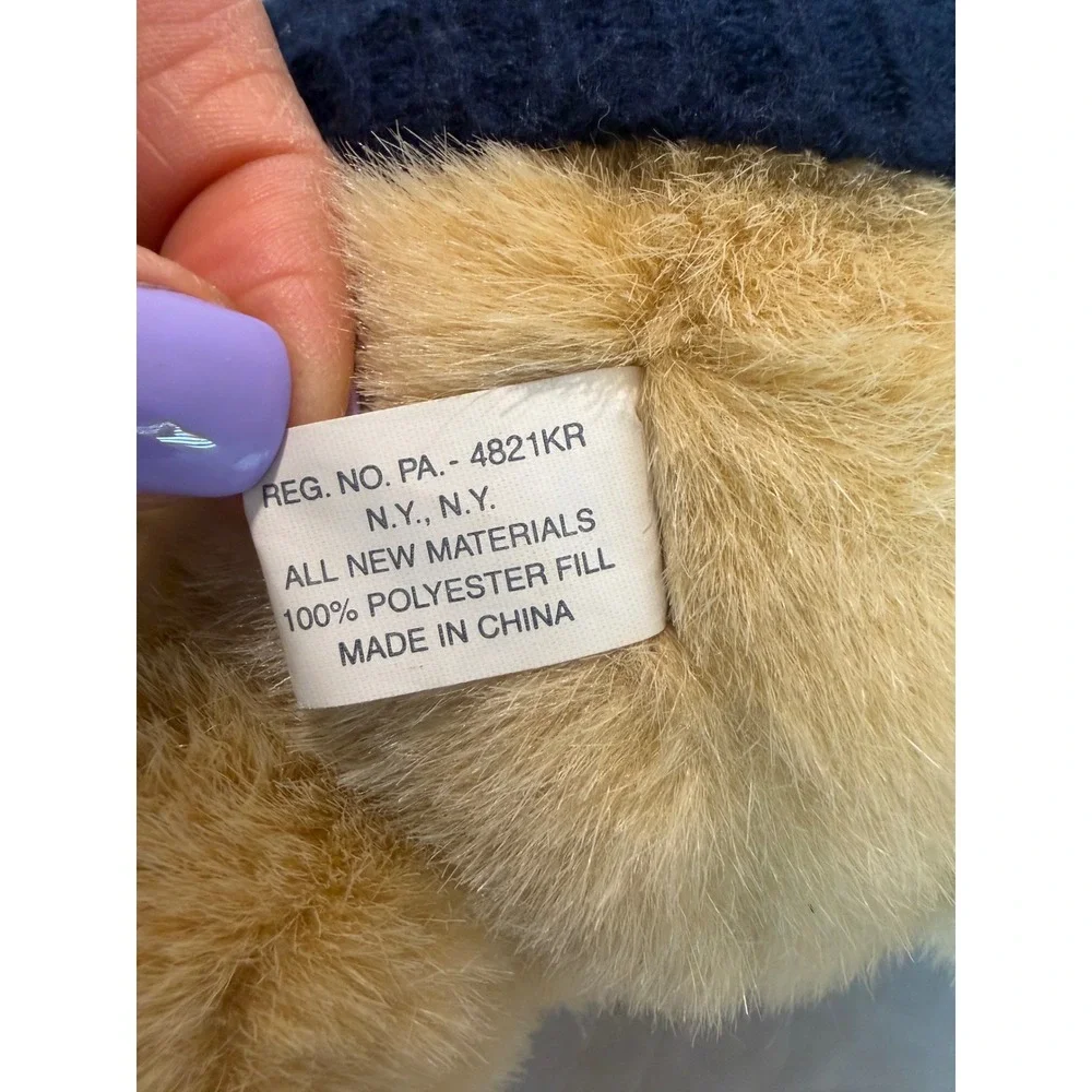 Vintage 1996 Ralph Lauren Jointed Teddy Bear Plush American Flag Sweater